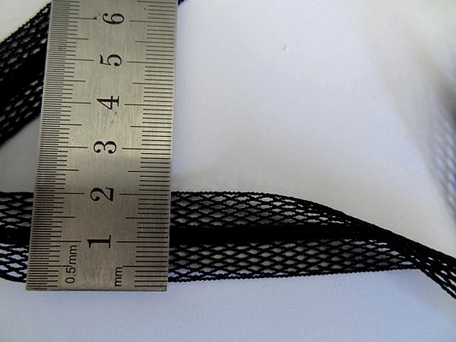 Biais resille noir extensible 02