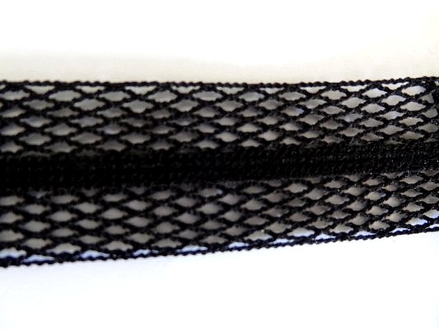Biais resille noir extensible 03