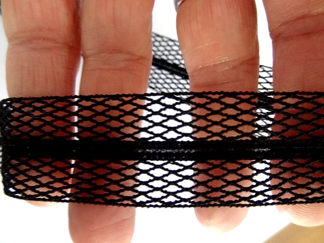 Biais resille noir extensible 04