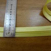 Biais satin jaune soufre 16 mm 1