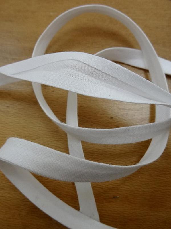 Biais tout textiles blanc 1 