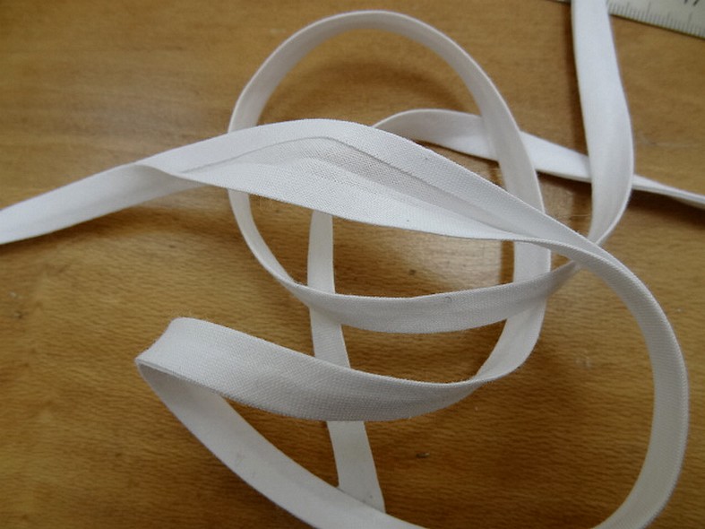 Biais tout textiles blanc 1
