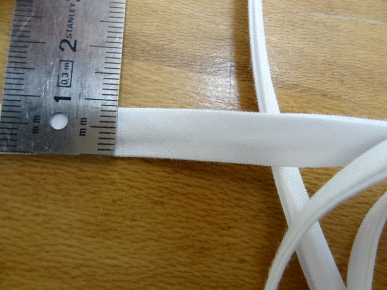 Biais tout textiles blanc 3
