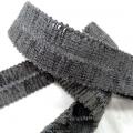 Biais velours chenille gris 3