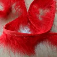 Boa en plume rouge 2