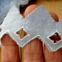 Bordure a coudre bleu chambray brode zig zag 1