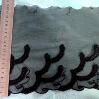 Bordure dentelle jupon brodee noire 1