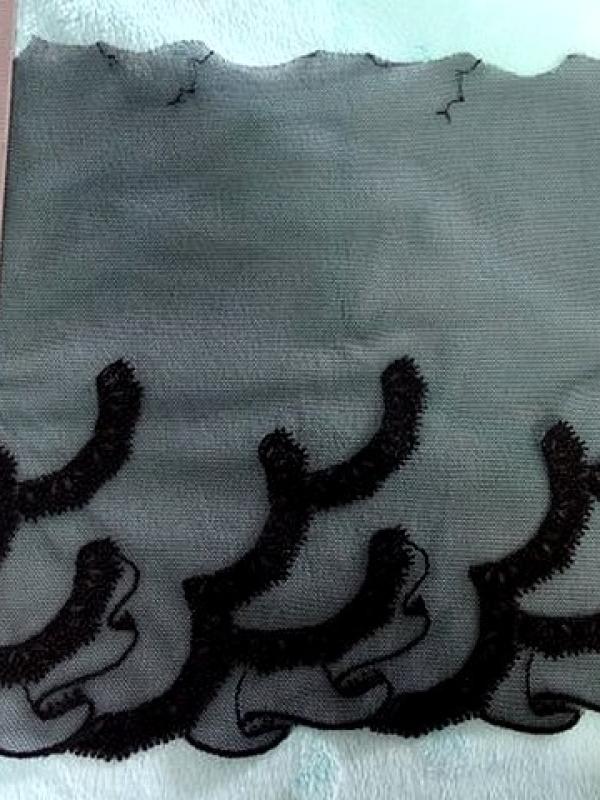 Bordure dentelle jupon brodee noire 1 