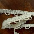 Bordure en coton passe lacet ecru 1