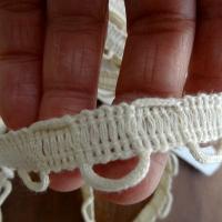 Bordure en coton passe lacet ecru 3 