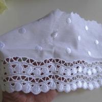 Bordure jersey brodee de pois blanc 2 