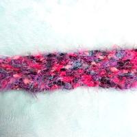 Bordure lainage cotele violet fuchsia 1