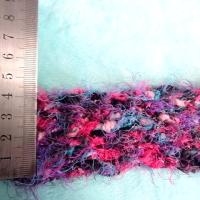 Bordure lainage cotele violet fuchsia 2