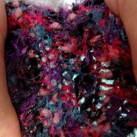 Bordure lainage cotele violet fuchsia 3