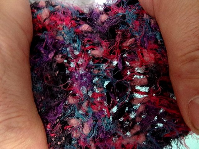 Bordure lainage cotele violet fuchsia 3