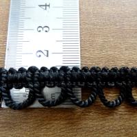 Bordure passe lacet noir 2 
