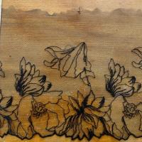 Bordure resille brodee noire petunia 1