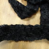 Bordure velours chenille noir ajoure 1