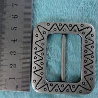 Boucle ceinture argent mat ethnique 02