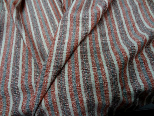 Bourrette lin soie rayures aspect chambray 3