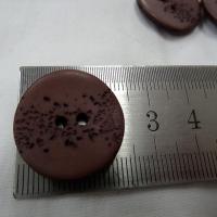 Bouton corozo marron senois granite 22 mm 2 