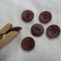 Bouton en corozo teinte senois granite 18 mm 1