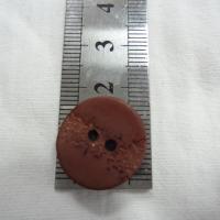 Bouton en corozo teinte senois granite 18 mm