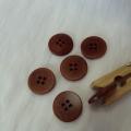 Bouton fauve moire 20 mm 1 