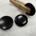 Bouton incurve noir 27 mm 1 