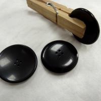 Bouton incurve noir 27 mm 1 