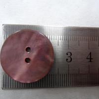 Bouton nacre emaillee rose clair 22 mm 2