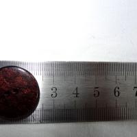 Bouton plat teinte rouge bourgogne brillant marbre 1 1