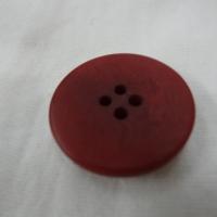 Bouton rouge carmin moire 25 mm 3 