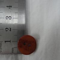 Bouton terre de sienne bande granitee 2 