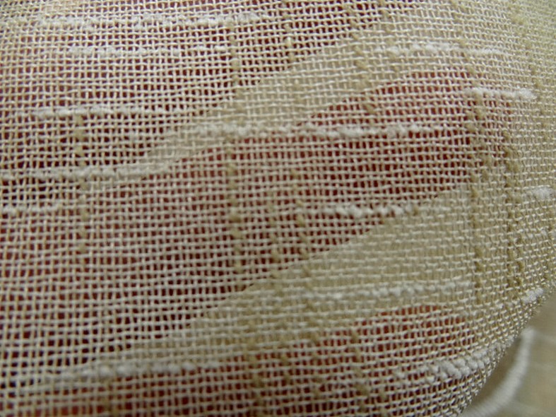 Brise bise imitation voile de lin brode 52 cm 1