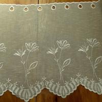Brise bise imitation voile de lin brode 52 cm 2