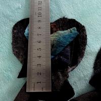 Broche a coudre laine et resille tons gris bleu 2 