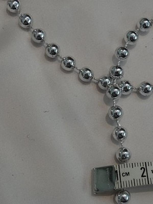 Chaine perle argent 3 