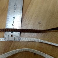 Corde plate tressee coton mercerise