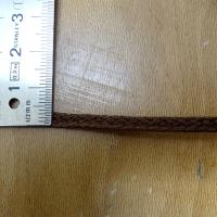 Corde plate tressee coton mercerise caramel 2