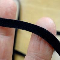 Cordon suedine noir pour bijoux 