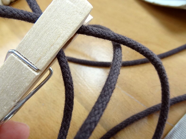 Cordon tresse coton marron 0 4 mm 1