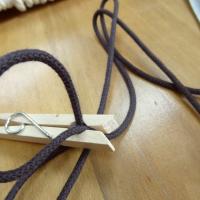 Cordon tresse coton marron 0 4 mm 2