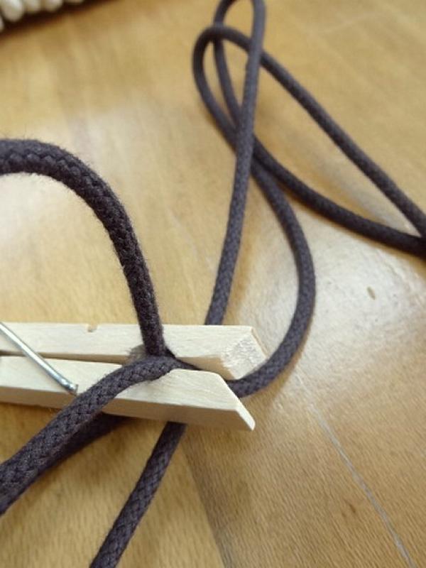 Cordon tresse coton marron 0 4 mm 2 