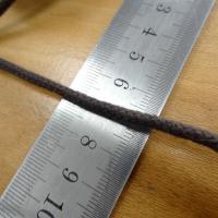 Cordon tresse coton marron 0 4 mm 3 