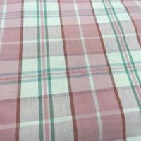Coton ameublement carreaux rose blanc casse8 2 