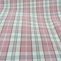 Coton ameublement carreaux rose blanc casse8 3 