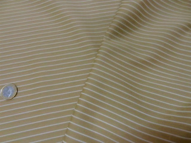 Coton beige rayures tennis blanche 1