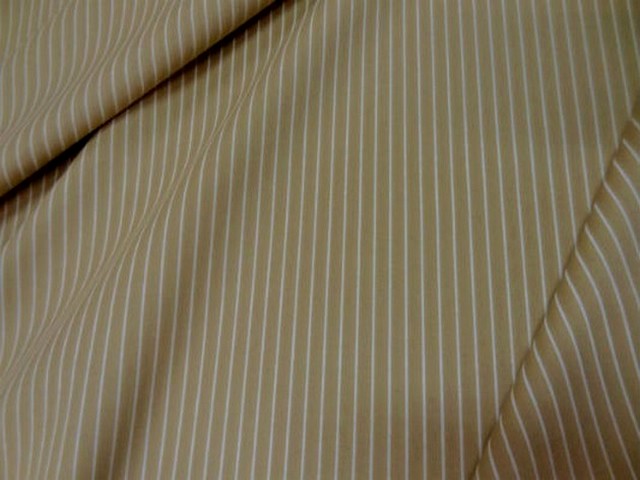 Coton beige rayures tennis blanche 3