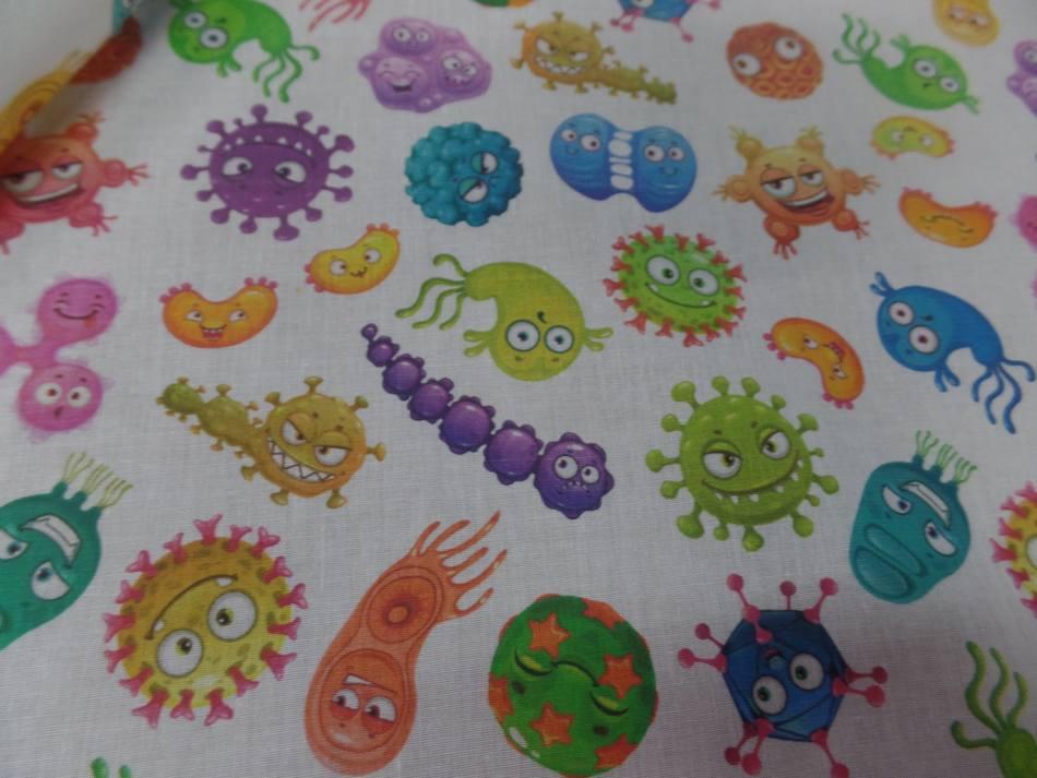 Coton bio imprime corona virus pas cher